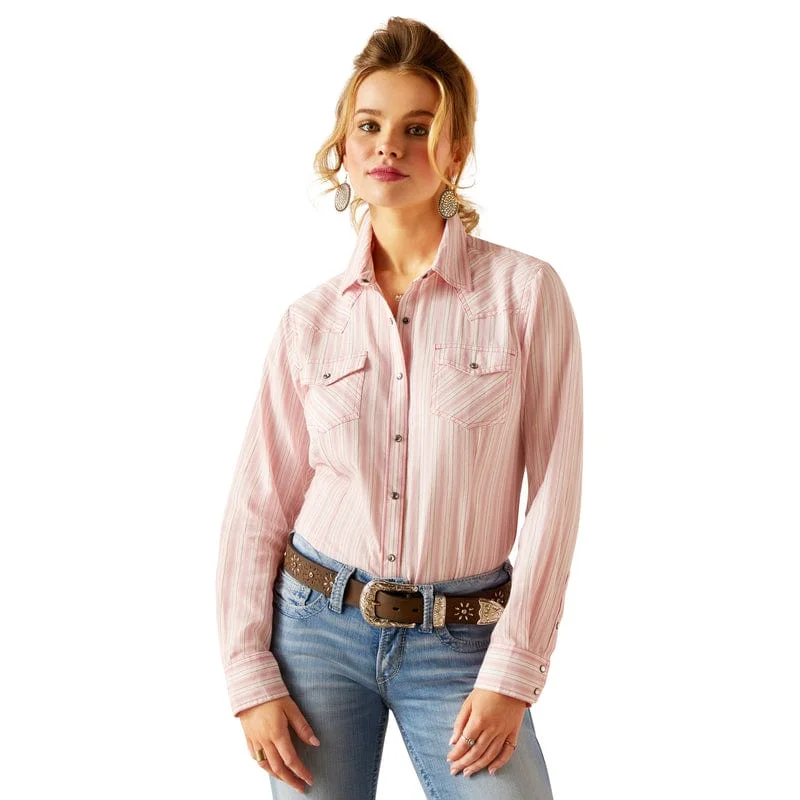 Ariat Women's Angelina Sassy Stripe Long Sleeve Western Snap Shirt 10048699 Classic Short Sleeve Tunic Ariat Women's Angelina Sassy Stripe Long Sleeve Western Snap Shirt 10048699 Classic Short Sleeve Tunic