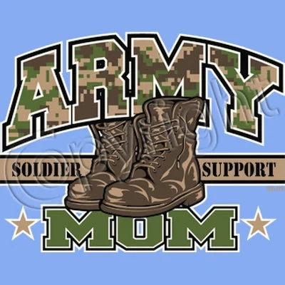 Army Mom T Shirt Classic Button-Up Short Tee