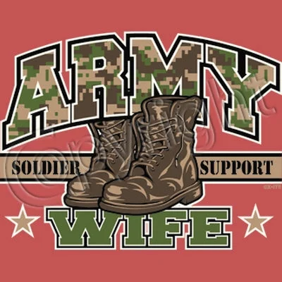 Army Wife T Shirt Fashionable Button-Front Short Sleeve