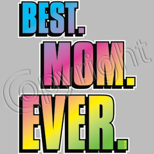 Best Mom Ever T Shirt Stylish Pleated Short Sleeve