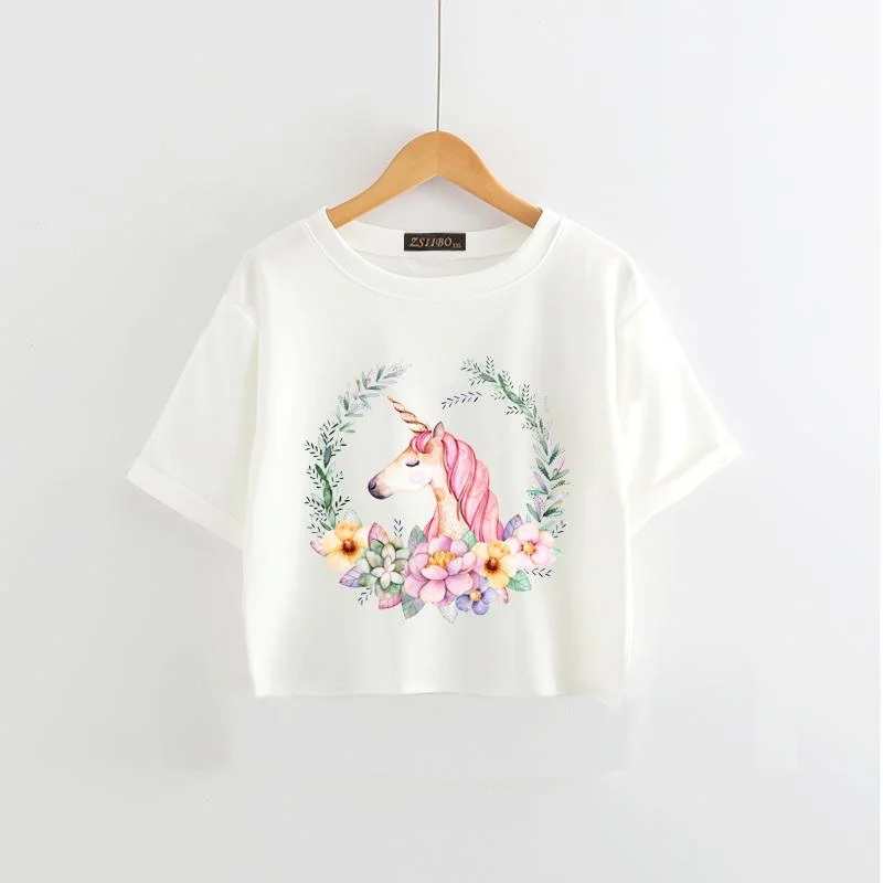 Unicorn T Shirt Summer Modern Fit Short Sleeve