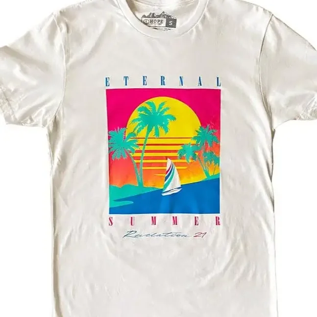 Eternal Summer 80s Tee Shirt Relaxed Button-Down Short Shirt