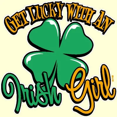 Get Lucky with an Irish Girl T Shirt Casual Short Sleeve Top