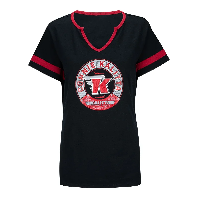 Connie Kalitta Ladies Shirt - Black Soft Flowing Short Shirt