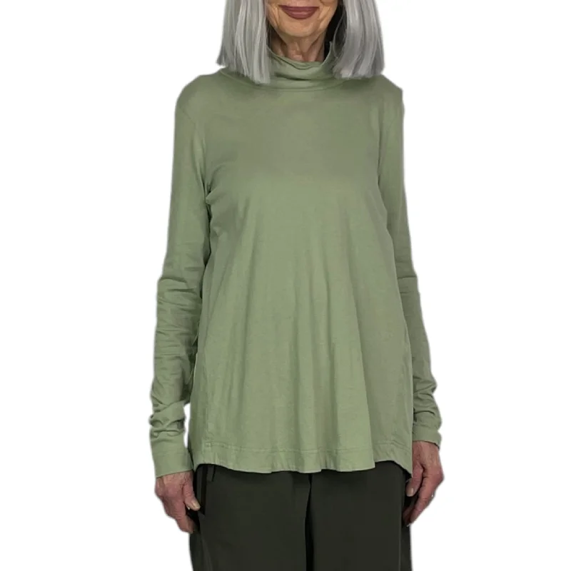 A-LINE TURTLENECK TEE Collared T-Shirt Boat Neck A-Line