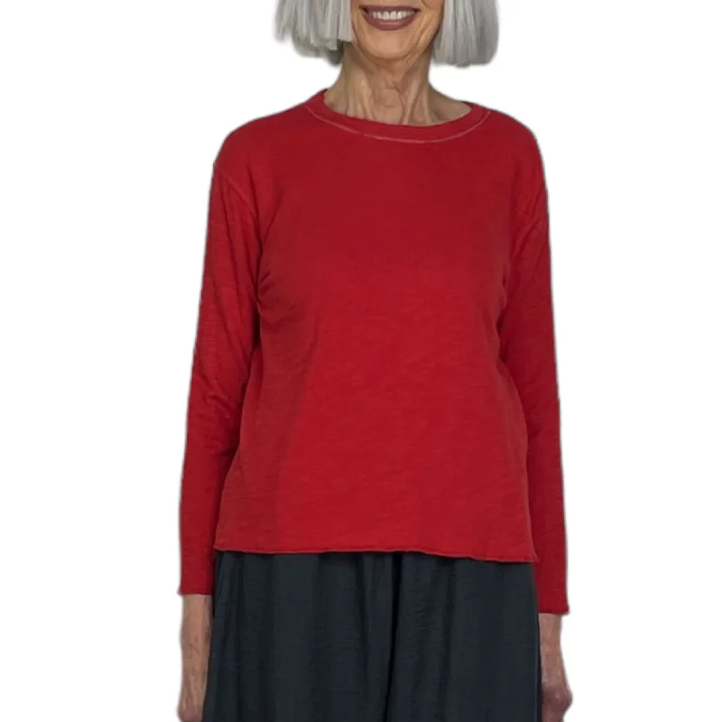 DOUBLE LAYER AGNES TEE Ribbed Striped Patterned