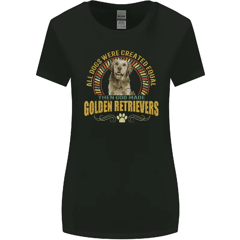 A Retriever Dog Womens Wider Cut T-Shirt Houndstooth Herringbone Solid