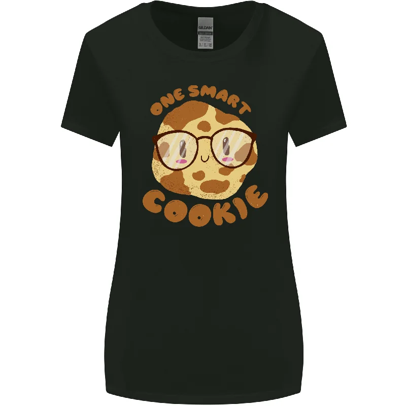 A Smart Cookie Funny Food Nerd Geek Science Womens Wider Cut T-Shirt Lace Blend Ribbed Blend Corduroy Blend