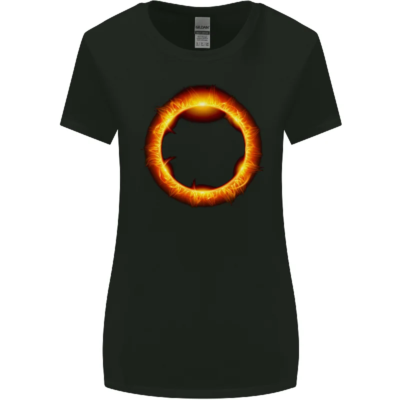 A Solar Eclipse Womens Wider Cut T-Shirt Casual Formal Business