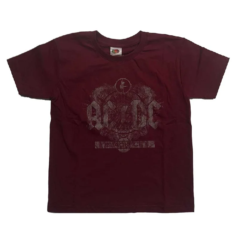 AC/DC Kids T-Shirt: Black Ice Rayon Fabric Velvet Fabric Corduroy Fabric