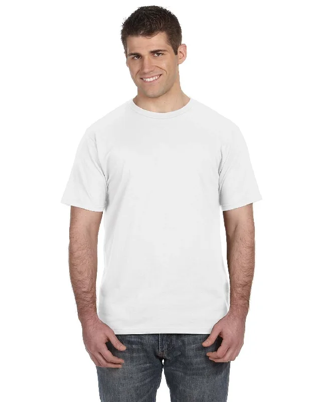 Anvil Fashion Fit T-Shirt | White Fleece Nylon Spandex