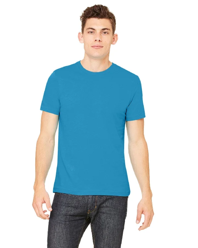 Bella+Canvas Unisex T-Shirt | Aqua Mesh Blend Leather Blend Suede Blend