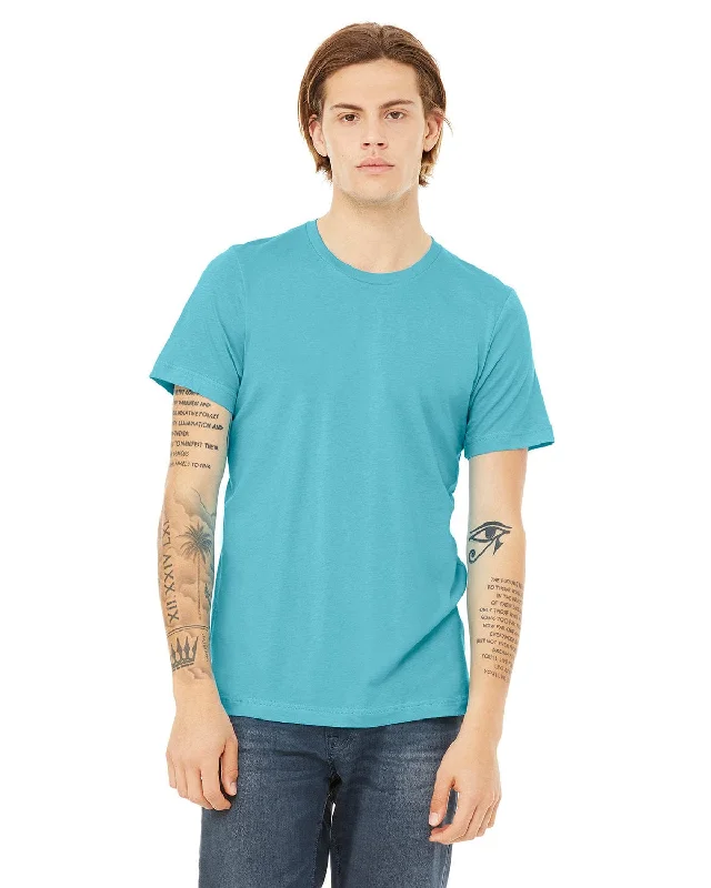 Bella+Canvas Unisex T-Shirt | Turquoise Mesh Fabric Canvas Fabric Denim Fabric