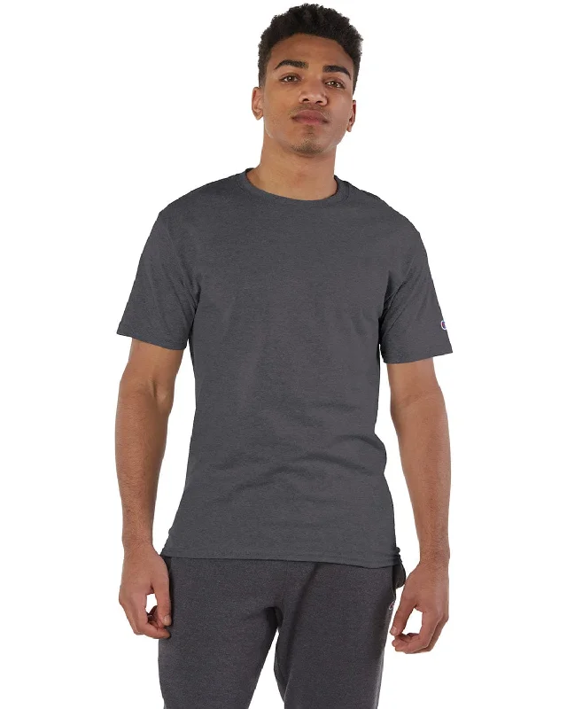 Champion Cotton T-Shirt | Charcoal Heather Cozy Warm Stylish