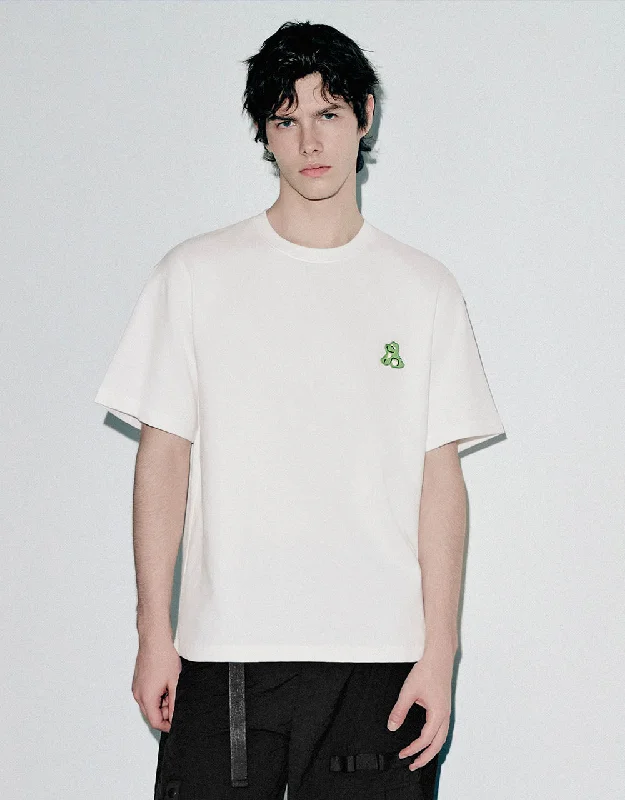 Crew Neck Loose T-Shirt Collared Crew Neck Turtle Neck