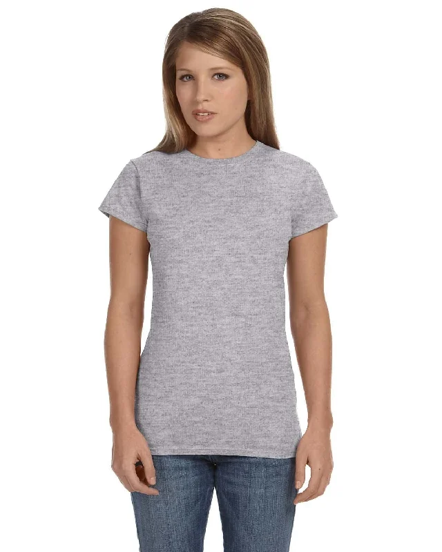 Gildan Ladies SoftStyle T-Shirt | Rs Sport Grey Fleece Nylon Spandex