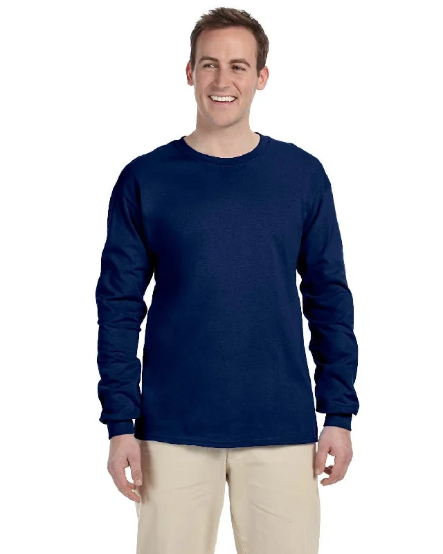 Gildan Ultra Cotton Heavyweight Long Sleeve T-Shirt | Navy Basic T-Shirt Crew Neck Short Sleeve Gildan Ultra Cotton Heavyweight Long Sleeve T-Shirt | Navy Basic T-Shirt Crew Neck Short Sleeve