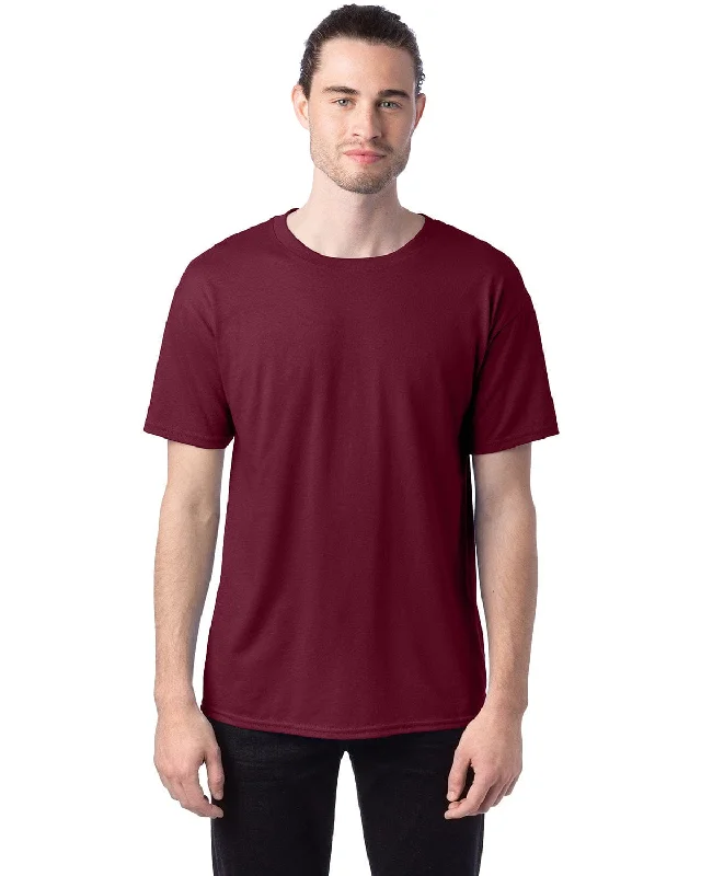 Hanes ComfortBlend 50/50 T-Shirt | Maroon Fashionable Trendy Casual