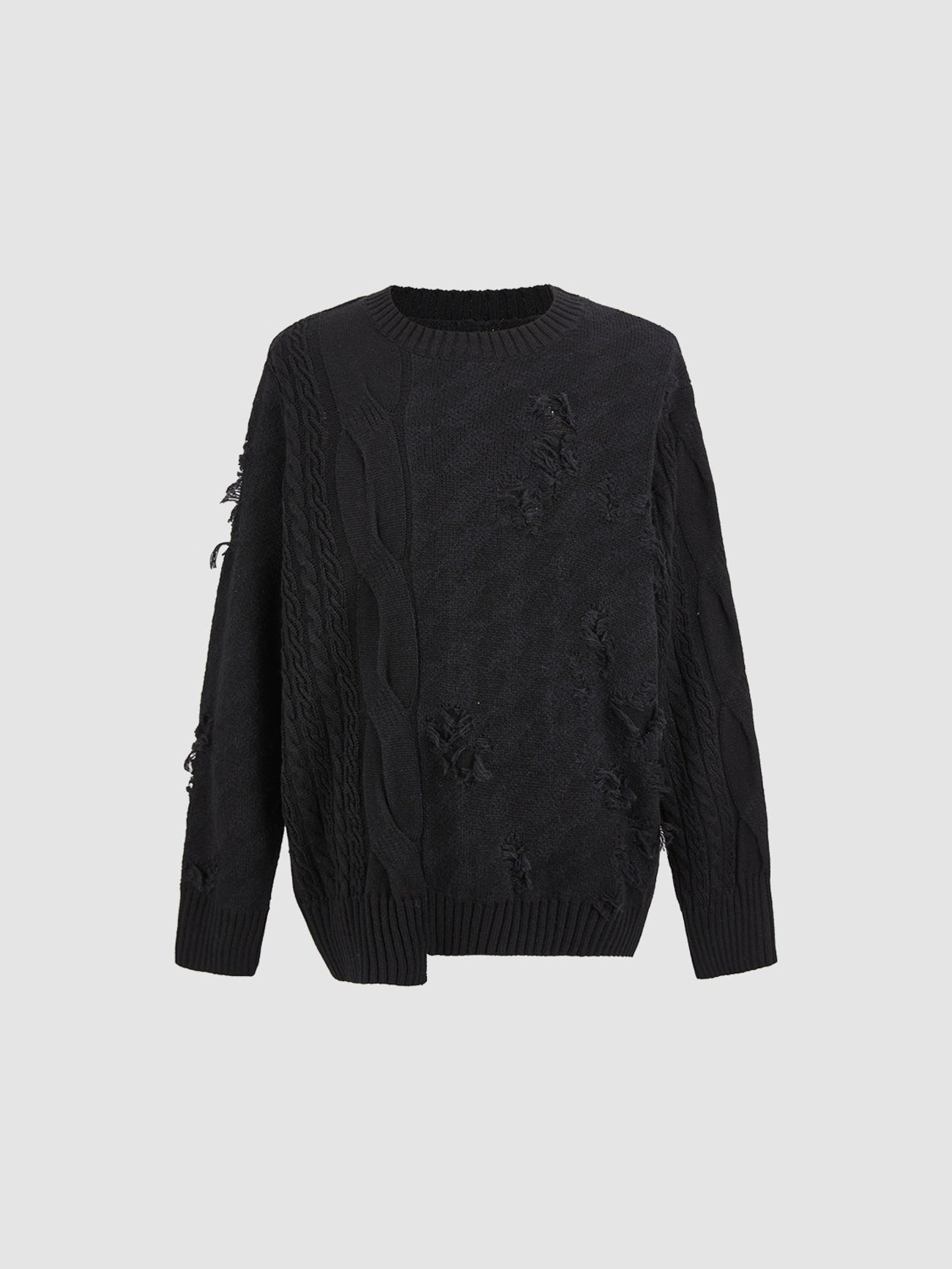 Loose Knitted T-Shirts Zippered Buttoned Snapped