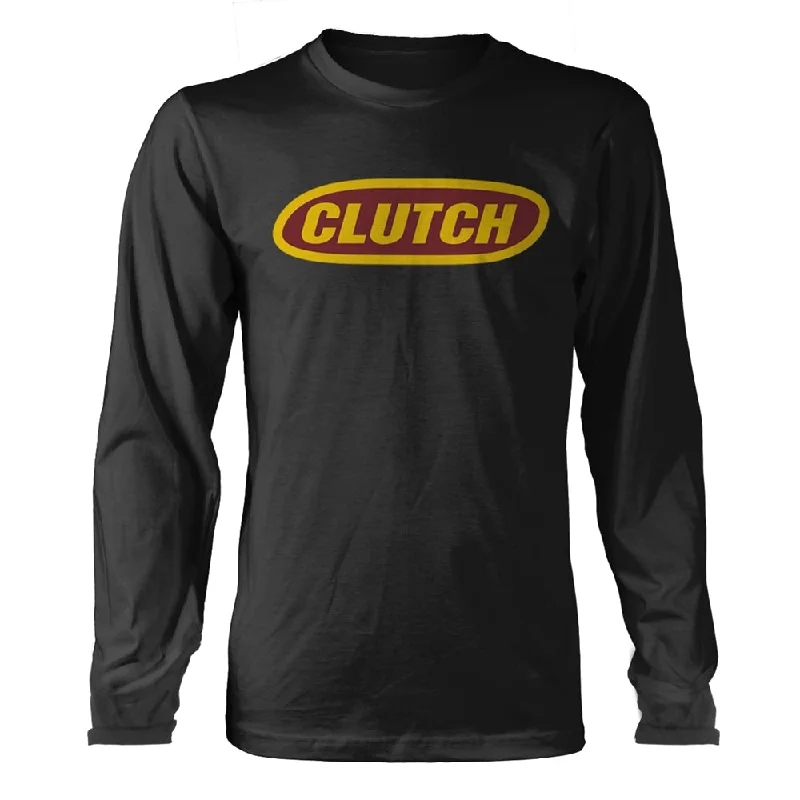 Clutch Unisex Long Sleeved T-shirt: Classic Logo Anti-Pilling Machine Wash Handmade