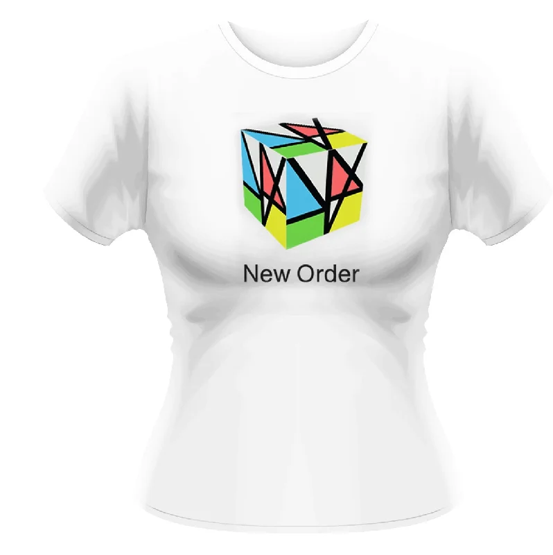 New Order Ladies T-shirt: Rubix Lace Blend Ribbed Blend Corduroy Blend