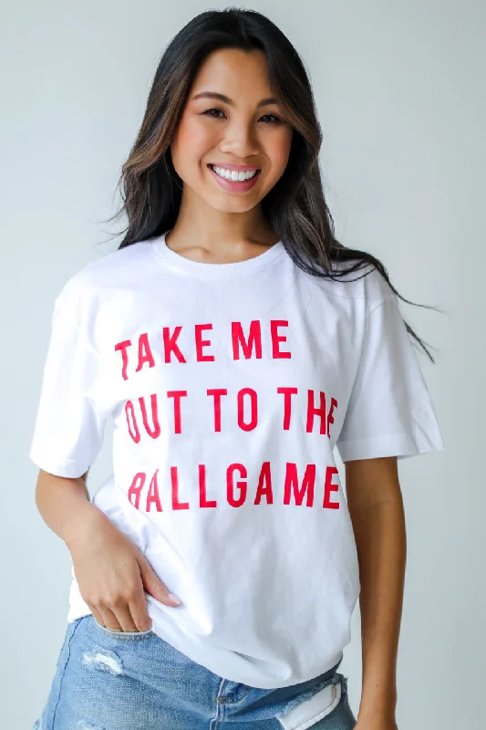 Take Me Out To The Ballgame Tee Terry Blend Velvet Blend Canvas Blend