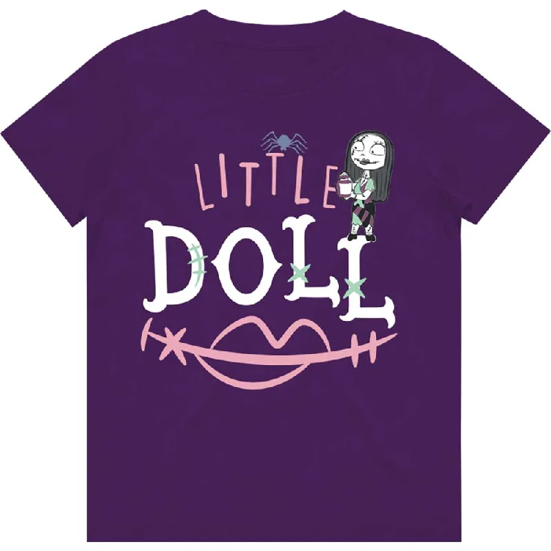 Disney Kids Girls T-Shirt: The Nightmare Before Christmas Little Doll Chenille Brocade Lace