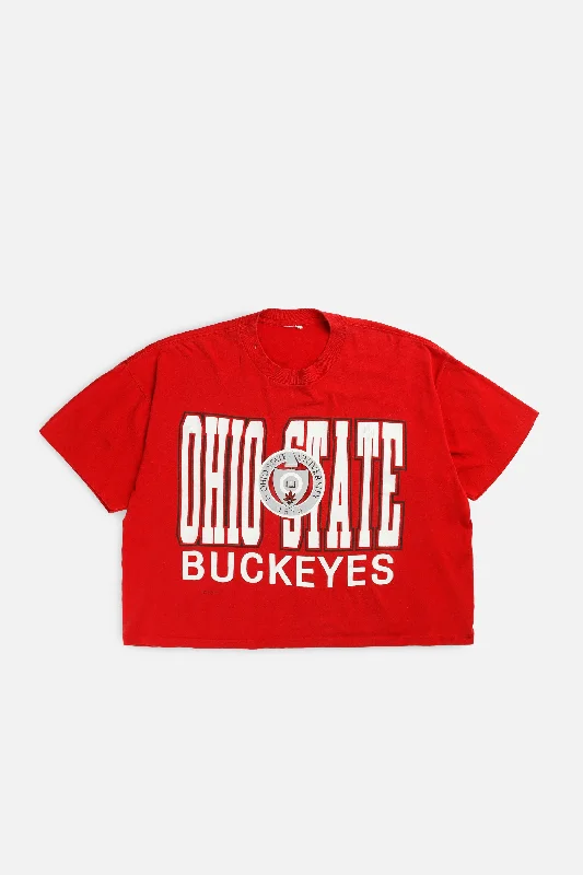 Vintage Ohio State Buckeyes NCAA Tee - XL Collared Crew Neck Turtle Neck