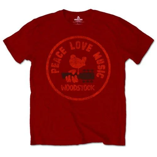 Woodstock T-Shirt: Love Peace Music Lace Blend Ribbed Blend Corduroy Blend