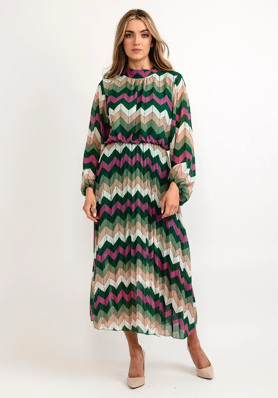 Seventy1 One Size Patterned Blouson Waist Midi Dress, Green Multi Trendy Ruched Side Midi Dress Seventy1 One Size Patterned Blouson Waist Midi Dress, Green Multi Trendy Ruched Side Midi Dress