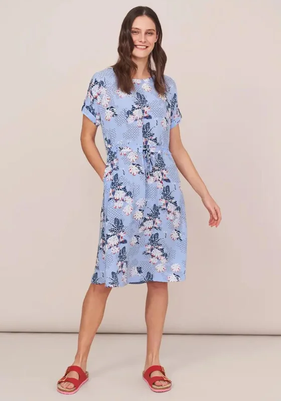 White Stuff Matilda Crinkle Drawcord Waist Midi Dress, Blue Multi Trendy Flared Sleeve Midi Dress White Stuff Matilda Crinkle Drawcord Waist Midi Dress, Blue Multi Trendy Flared Sleeve Midi Dress