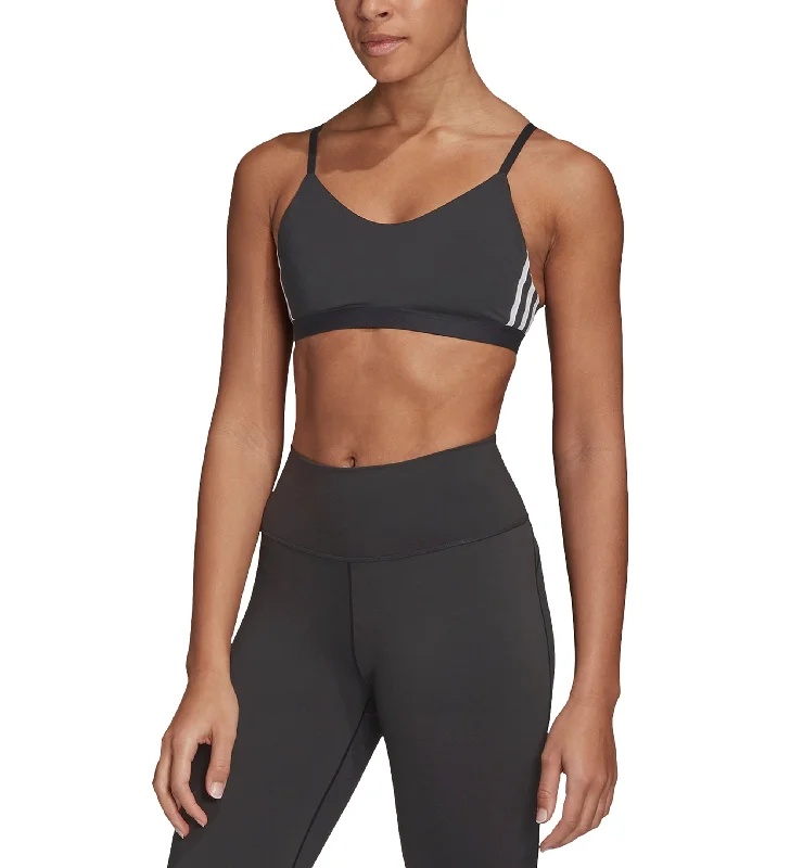 Adidas Womens All Me Aeroready Low Impact Sports Bra Adjustable Back Bra