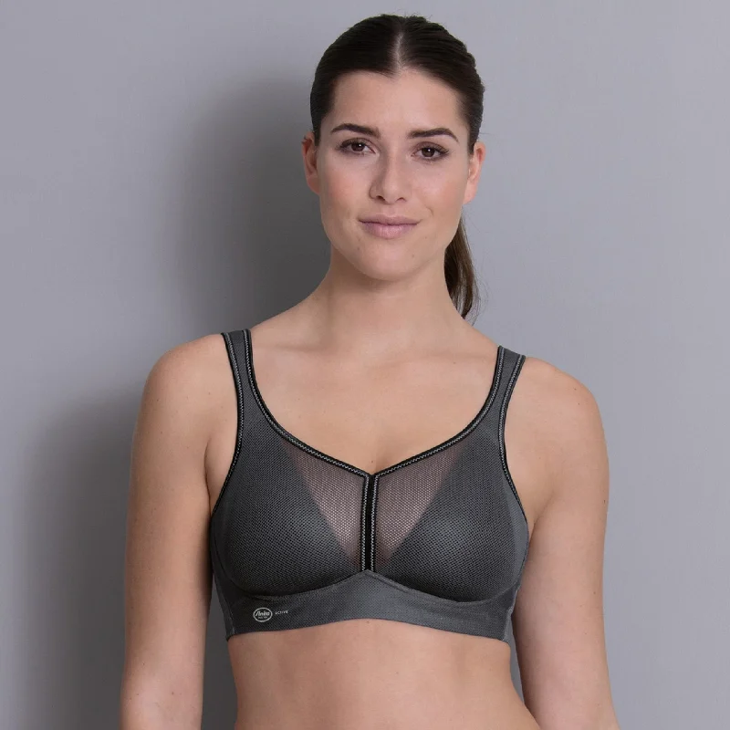 Anita Air Control Sports Bra in Anthracite (#5544) Adjustable Comfort Bra