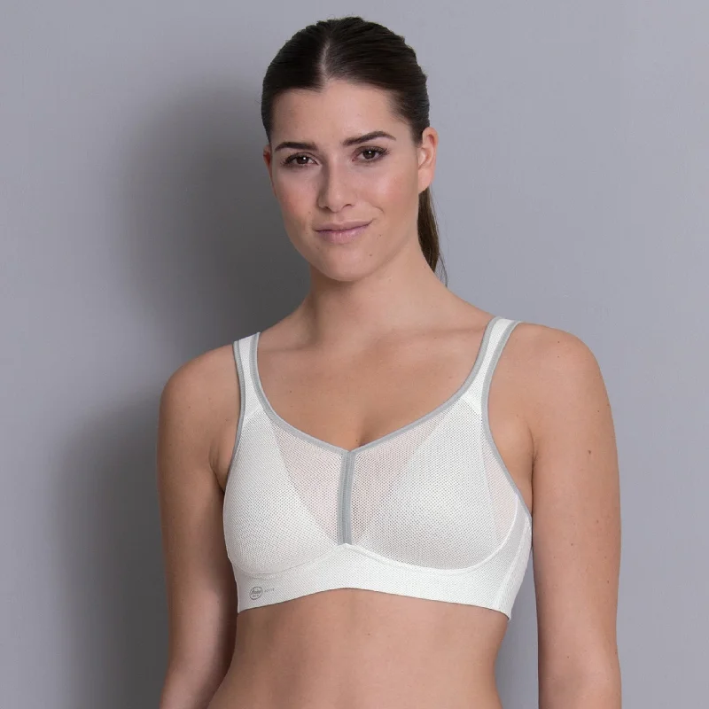 Anita Air Control Sports Bra in White (#5544) Soft Mesh Bralette