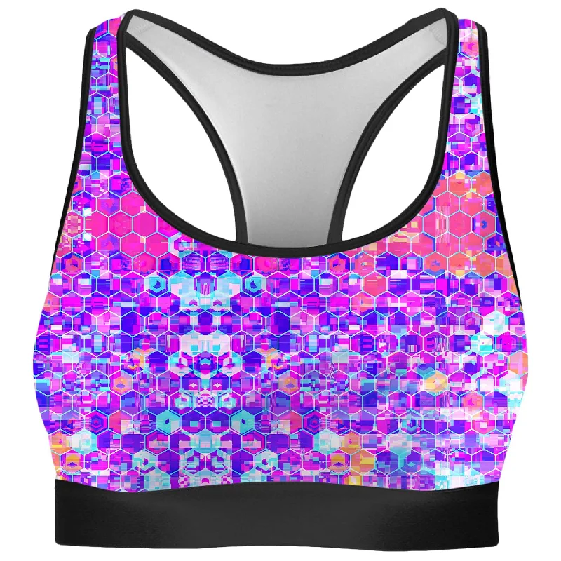 Blocks Of Life Rave Bra Supportive Cotton Bra
