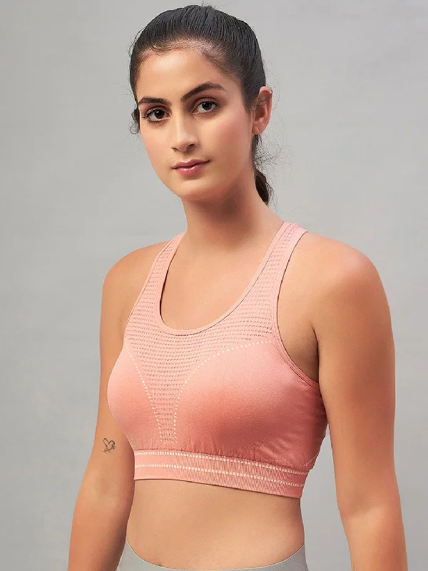 C9 Airwear Active Sports Bra with pads for Women - Pink Sexy Lace Bralette