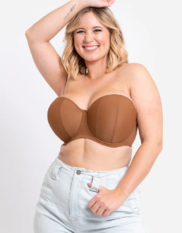 Curvy Kate Luxe Strapless Multiway Bra Caramel Soft Support Bra