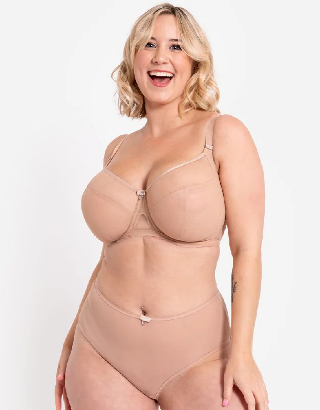 Curvy Kate Victory Side Support Balcony Bra Latte Soft Cup Bra