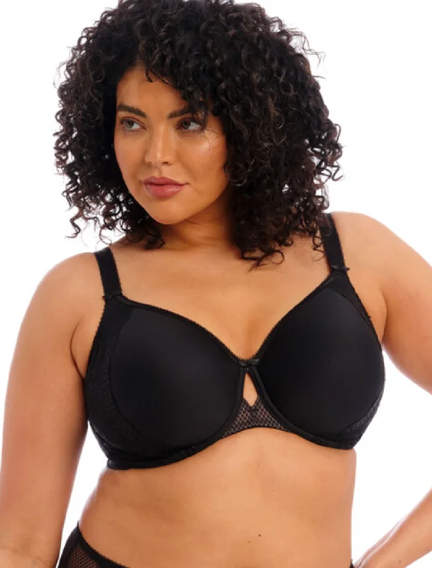 Elomi Charley Underwire Bandless Spacer Molded Bra, Black | Black Elomi Charley Bra High Support Bra