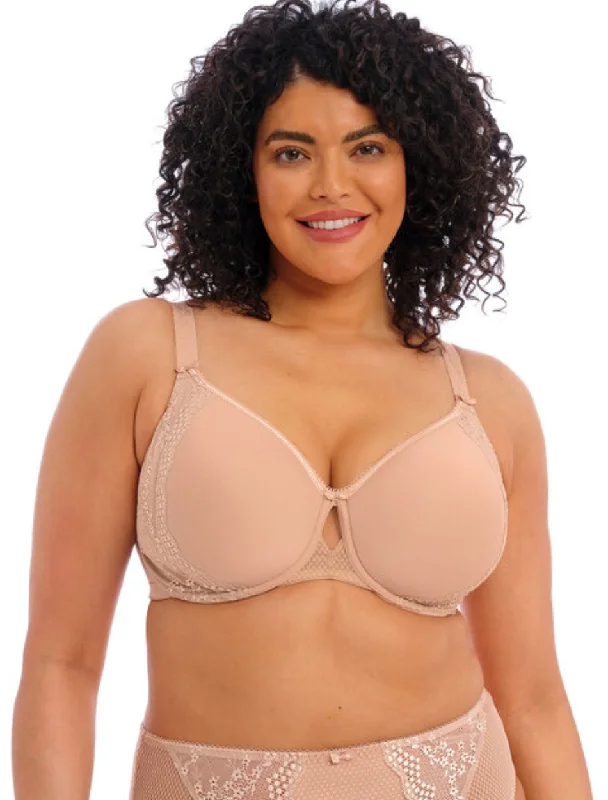 Elomi Charley Underwire Bandless Spacer Molded Bra, Fawn | Elomi Charley Molded Bras Smooth Stretch Bra