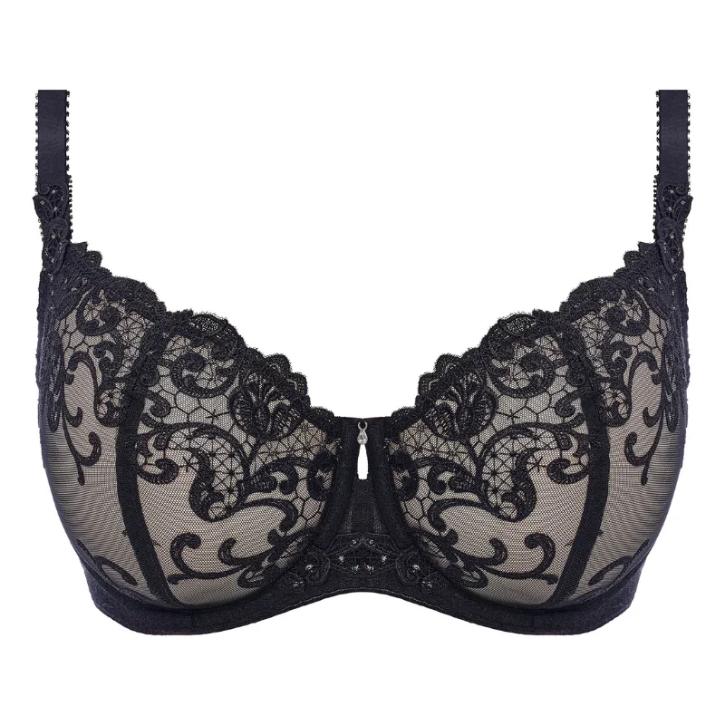 Fantasie Portia Balconette Bra Black Push-Up Bralette Set