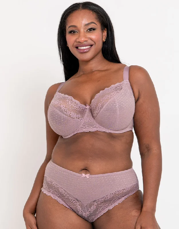 Flirtelle Viola Balcony Bra Mauve Soft Cup Bra