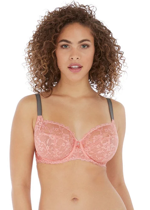 Freya Offbeat Underwire Side Support Bra, Rosehip | Rose Side Supporting Offbeat Bra Contour Bra Style