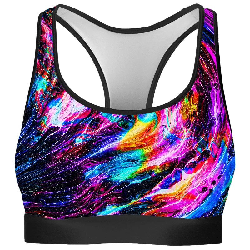 Hyperspace Rave Bra Sleek Sports Bra