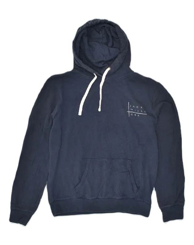 JACK WILLS Womens Hoodie Jumper UK 14 Large Navy Blue Cotton Hoodie with Belted Waist Structured Tailored JACK WILLS Womens Hoodie Jumper UK 14 Large Navy Blue Cotton Hoodie with Belted Waist Structured Tailored