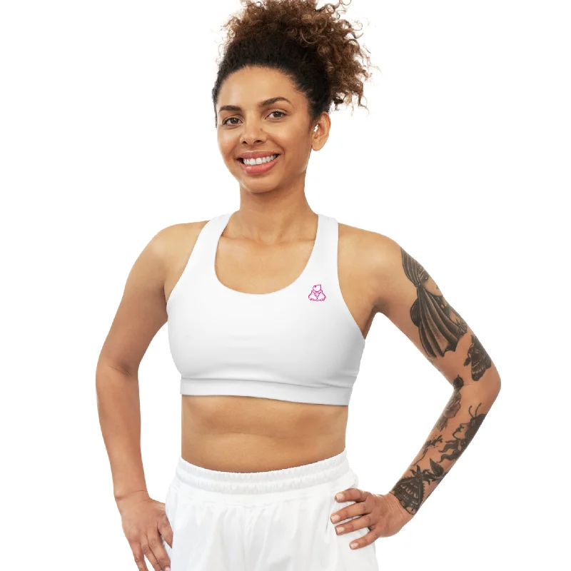 Kickin Chickin Little Pink Bo Sports Bra Simple Wireless Bra