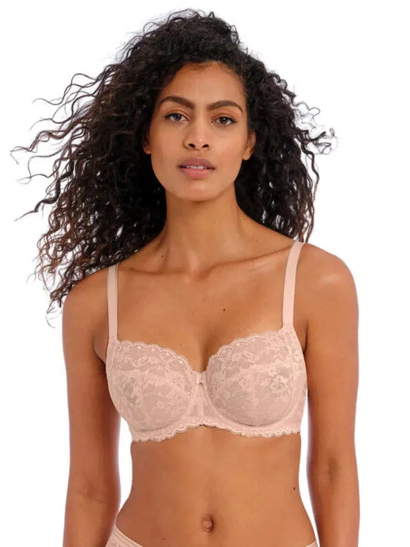 Natural Beige Offbeat Side Support Bra High-Cut Bra Design