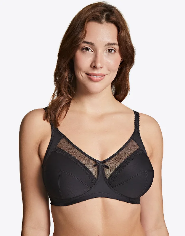 Royce Charlotte Comfort Bra Black Seamless Push-Up Bra