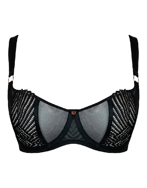 Scantilly Authority Balcony Bra Black Full Support Bra