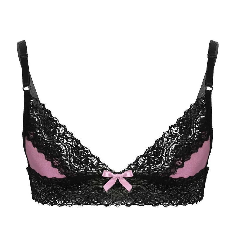 Sissy Lorenzo Lace Bra Elegant Satin Bralette